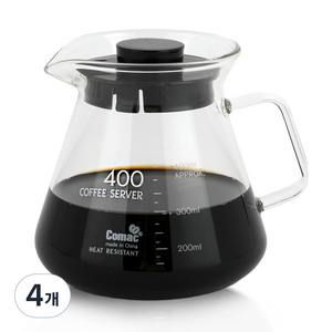 코맥 커피서버, 단품, 400ml, 4개