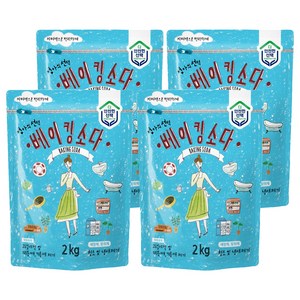 엄마의선택 베이킹소다, 2kg, 4개
