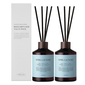 에이센트 퍼퓸드 디퓨저, 에이프릴런더리, 200ml, 2개