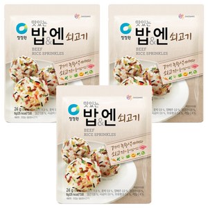 청정원 맛있는 밥 엔 쇠고기, 24g, 3개