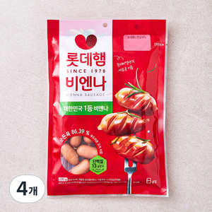 롯데햄 비엔나, 220g, 4개
