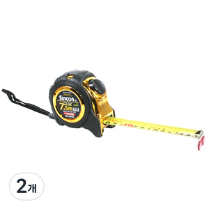 신콘 이지락 줄자 골드유광 SEL-7525G, 2개