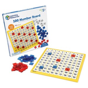 러닝리소스 1~100 수 배열판, 1개