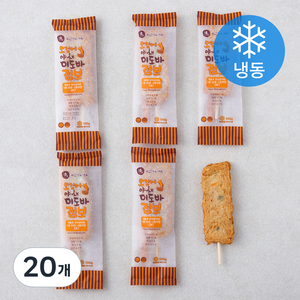 부산미도어묵 오징어 야채 미도바 점보 어묵바 (냉동), 100g, 20개