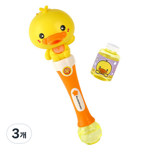 캐스비 스포츠 조이덕멜로디 버블봉, 노랑, 3개