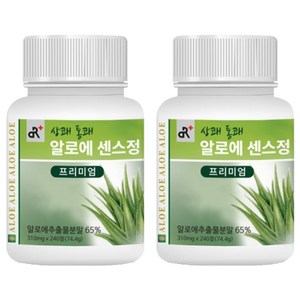 두리농산 상쾌통쾌 알로에 센스정 프리미엄 240정, 74.4g, 2개