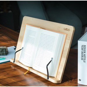레토 와이드 대형 각도조절 원목 독서대 LRB-B01, 혼합색상