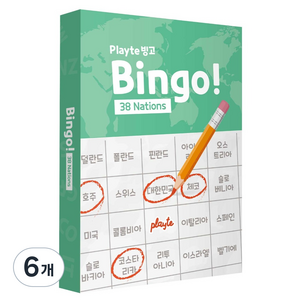 플레이트 네이션스 빙고, 혼합색상, 6개