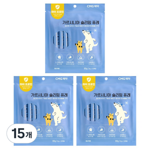 차오르 반려동물 가르시니아 슬리밍 퓨레 간식, 닭가슴살맛, 80g, 15개