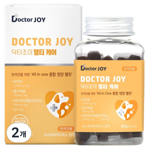닥터조이 강아지 케어 영양제, 70정, 종합영양제, 2개 골드박스 특가