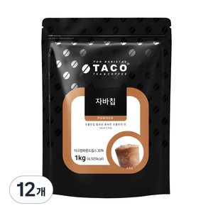 타코 자바칩 파우더, 1kg, 1개입, 12개