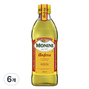 모니니 안포라 퓨어 올리브 오일, 500ml, 6개