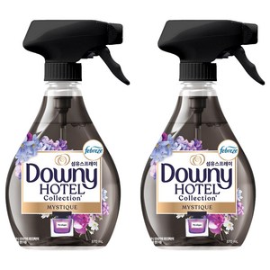 다우니 호텔 컬렉션 섬유스프레이 미스티크 향 본품, 2개, 370ml