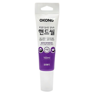 오공 욕실용 실리콘 핸드씰 투명 100ml, 1개