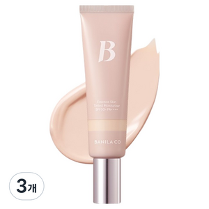 바닐라코 에센스 스킨 톤업 BB 틴티드 모이스처라이저 크림 SPF50+ PA++++, 01 로지, 35ml, 3개