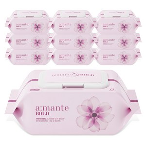 amante 유아용 볼드 물티슈 캡형, 75g, 72매, 10세트