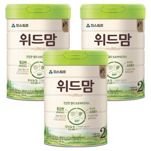 위드맘 무항생제 원유 분유 2단계, 750g, 3개