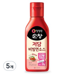 청정원순창 저당 비빔면소스, 270g, 5개