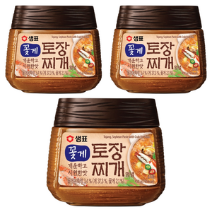 샘표 꽃게 토장 찌개양념, 450g, 3개