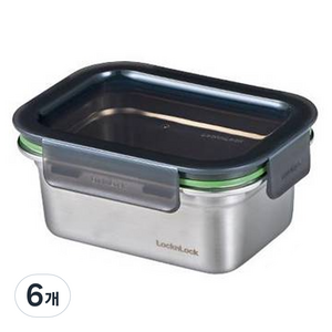 락앤락 스텐 스테커블 밀폐용기, 6개, 500ml