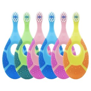 조르단 스텝 1단계 영유아칫솔, 랜덤 발송, 1개입, 6개