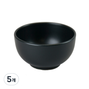 라보라토리오페자로 로씨니 밥공기 11 x 6cm, 라바 블랙(GRSCR1400), 5개