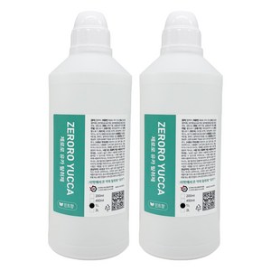 제로로 유카 액체형 탈취제 민트향, 2개, 1L