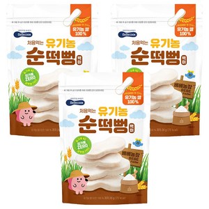 베베쿡 처음먹는 유기농 순떡뻥, 20g, 3개