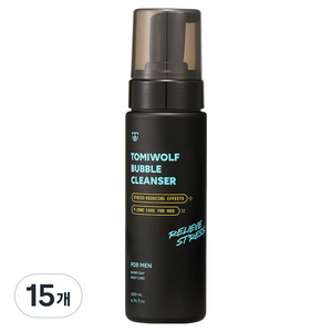 토미울프 5.5pH 약산성 버블 쿨링 남성청결제, 200ml, 15개