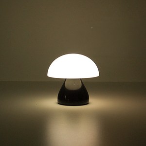 미니 글로우 머쉬룸 LED 램프 단스탠드 조명, 블랙