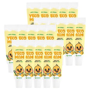 예꼬맘 3단계 어린이치약 고불소 미니 스피아민트향, 15g, 20개