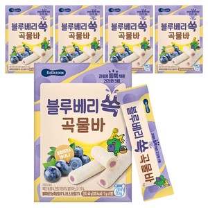 베베쿡 블루베리 쏙 곡물바 5g x 8p, 40g, 5개