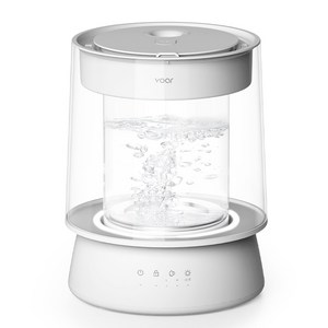 보아르 더글라스 가열식 가습기 아기 무드등 대용량 물멍, VVHU-001WH, 화이트