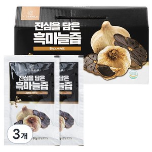 비타할로 진심을 담은 흑마늘즙, 2.4L, 3개