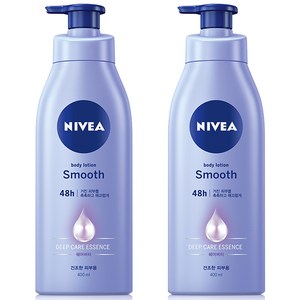 니베아 바디로션 스무드, 400ml, 2개