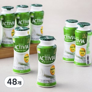 풀무원다논 액티비아 병 플레인, 130ml, 8개입, 6개