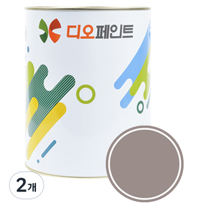 디오페인트 광택스 반광 가구 방문 몰딩 수성 페인트, 2개, 1L, 뉴트럴 34 토프퍼플