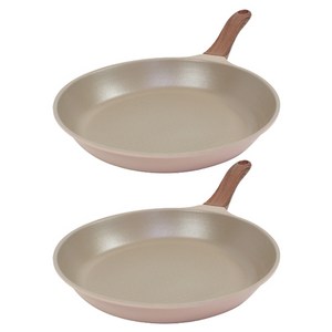 키친아트 본 우드 파스텔핑크 다이아 프라이팬, 30cm, 2개