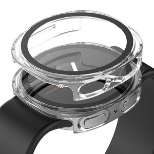 누아트 변색없는 풀커버 하드케이스, 투명, 2개