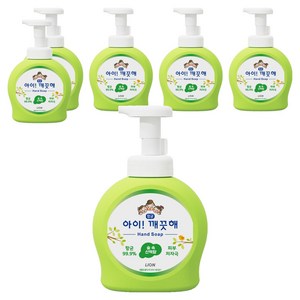 아이깨끗해 핸드솝 숲 속 산책향, 490ml, 6개
