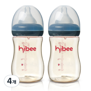 하이비 PPSU 젖병 L, 그레이, 300ml, 4개