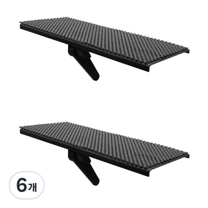 엘디엘마운트 티비 셋탑박스 공유기 사운드바 거치대 APL-S300, 블랙, 6개