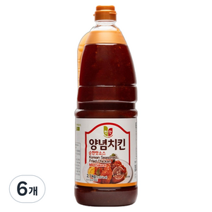 첫맛 양념치킨 소스 순한맛, 2.1kg, 6개
