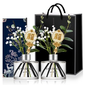 코코도르 전통 디퓨저 200ml × 2p + 쇼핑백 세트, 숲속새벽공기, 1개
