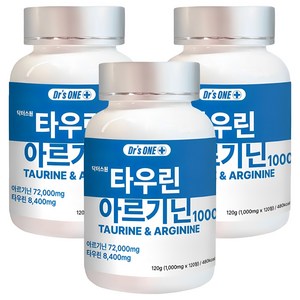 닥터스원 타우린 아르기닌 1000 120g, 120정, 3개
