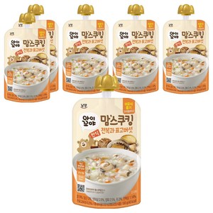 아이꼬야 맘스쿠킹 이유식 9개월부터, 100g, 6개, 전복과표고버섯