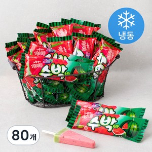 롯데웰푸드 수박바 (냉동), 80ml, 1개입, 80개