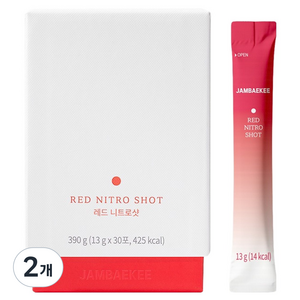 잠백이 레드 니트로샷 비트즙 30p, 390g, 2개