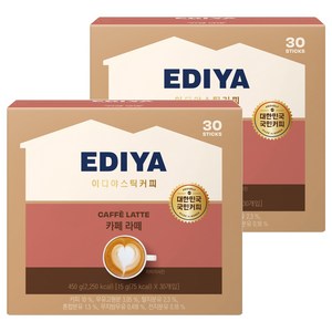 이디야 카페 라떼, 15g, 30개입, 2개