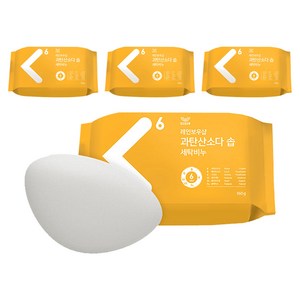 레인보우샵 과탄산소다 솝 세탁비누, 160g, 4개